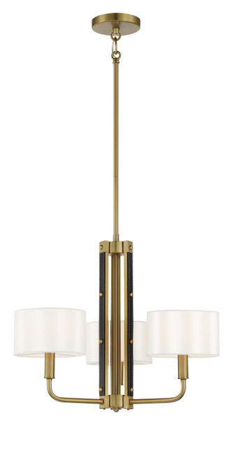 Minka-Lavery - 2783-695 - Three Light Chandelier - Chelsea by Robin Baron - Soft Brass