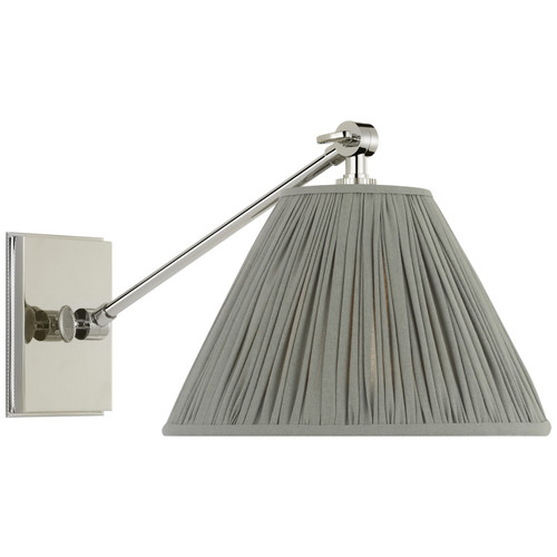 manufacturer_finish:Polished Nickel|manufacturer_glass:3.5 x 9 x 6.25 Blue Linen Pleated