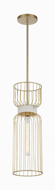 Minka-Lavery - 3392-754 - One Light Mini Pendant - Park Slope by Robin Baron - Nouveau Gold