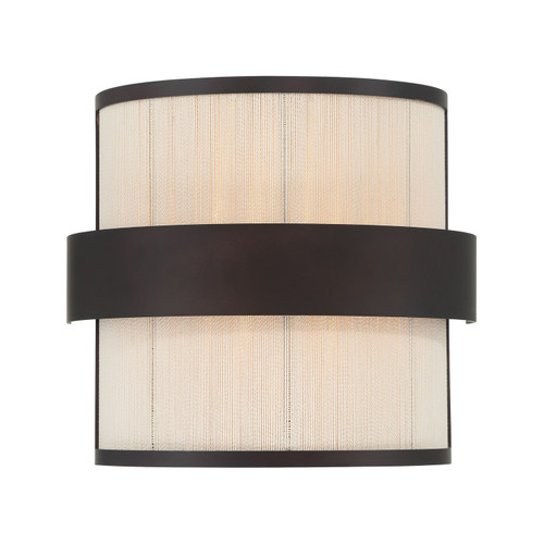Minka-Lavery - 3682-886 - Two Light Wall Sconce - Harbor Wrap - Dark Bronze