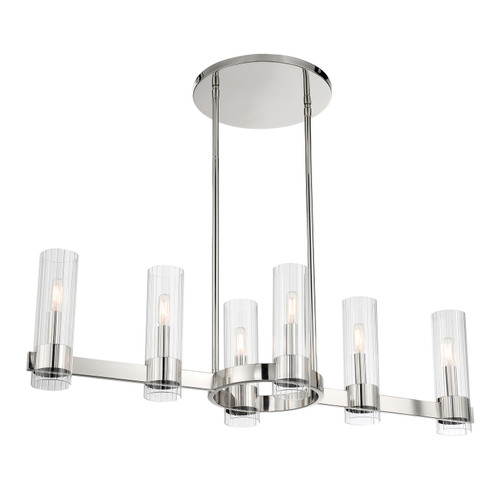 Minka-Lavery - 3896-77 - Six Light Island Pendant - Vernon Place - Chrome