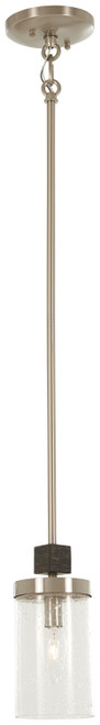 Minka-Lavery - 4630-106 - One Light Mini Pendant - Bridlewood - Stone Grey w/Brushed Nickel