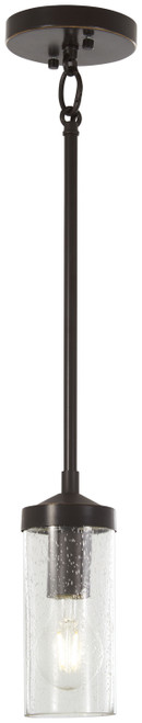 Minka-Lavery - 4650-579 - One Light Mini Pendant - Elyton - Downtown Bronze w/Gold Highlights