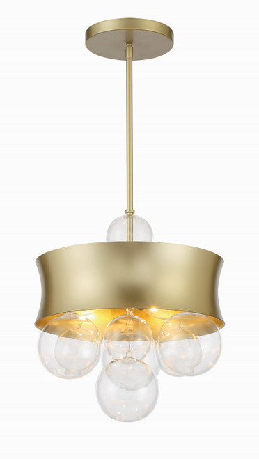Minka-Lavery - 5195-697 - Three Light Convertible Pendant - Verdi Square by Robin Baron - Soft Gold