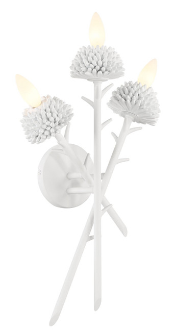Minka-Lavery - 5903-655 - Three Light Wall Sconce - North Fork by Robin Baron - Sand White