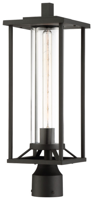 Minka-Lavery - 72476-66 - One Light Post Mount - Trescott - Black
