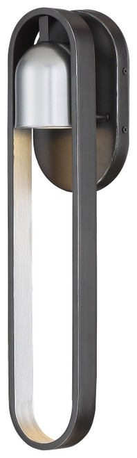 Minka-Lavery - 72642-517-L - LED Outdoor Wall Mount - Rocketa - Artisan Black w/Silver