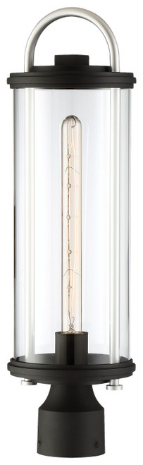 Minka-Lavery - 72676-32 - One Light Outdoor Wall Mount - Keyser - Coal W/Silver Accent