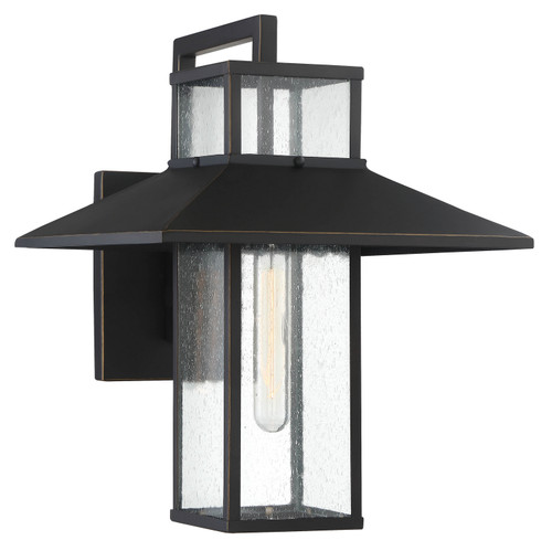 Minka-Lavery - 73151-143C - One Light Outdoor Wall Mount - Danforth Park - Oil Rubbed Bronze w/Goals Highlights