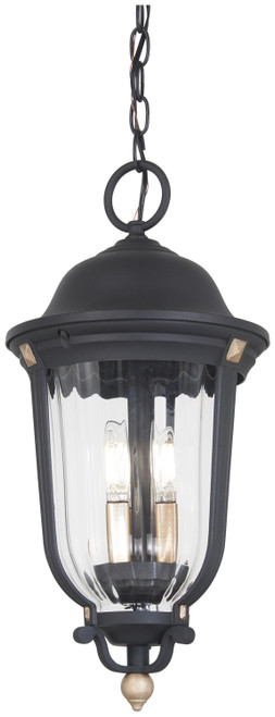 Minka-Lavery - 73236-738 - Three Light Outdoor Chain Hung - Peale Street - Sand Coal And Vermeil Gold