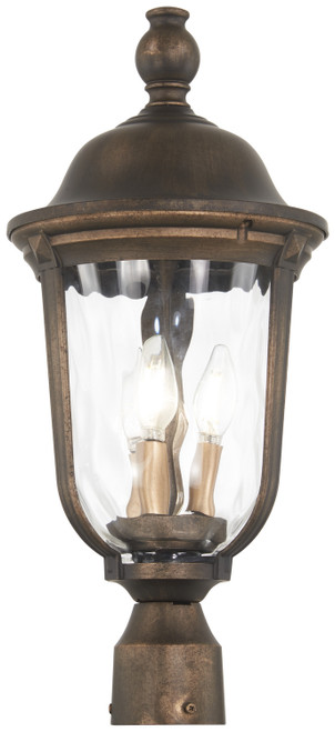 Minka-Lavery - 73248-748 - Three Light Outdoor Post Mount - Havenwood - Tauira Bronze And Alder Silver