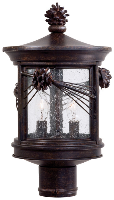 Minka-Lavery - 9156-A357 - Two Light Post Mount - Abbey Lane - Iron Oxide
