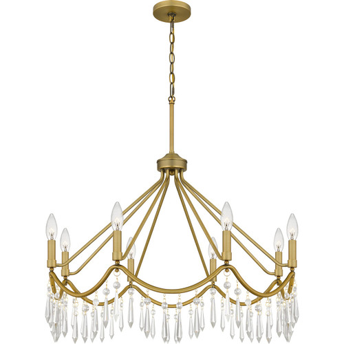 Quoizel - AID5030AB - Eight Light Chandelier - Airedale - Aged Brass