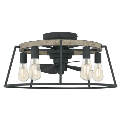 Quoizel - BRT3124GK - Five Light Fandelier - Brockton - Grey Ash