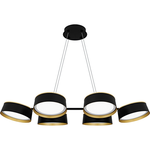 Quoizel - BYS640MBK - LED Linear Chandelier - Byrnes - Matte Black