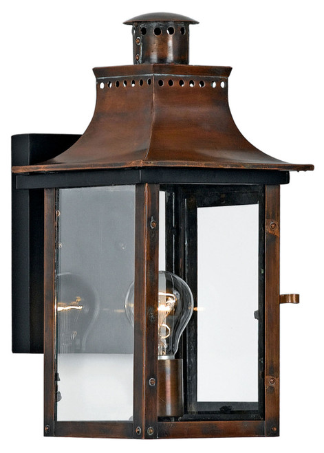 Quoizel - CM8408AC - One Light Outdoor Wall Lantern - Chalmers - Aged Copper