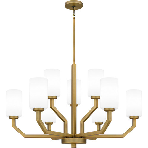 Quoizel - CVR5034AB - Nine Light Chandelier - Cavalier - Aged Brass