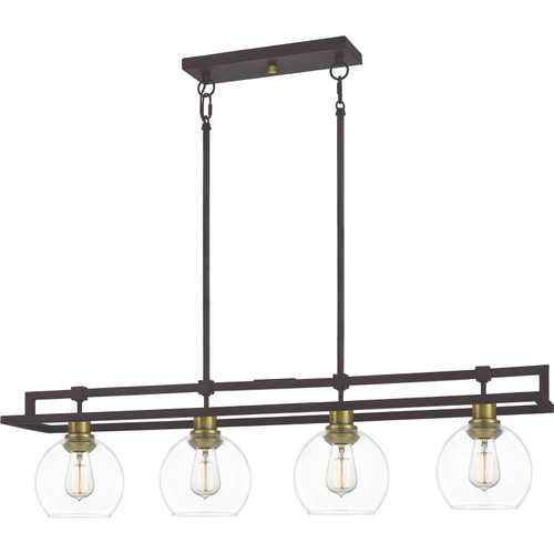 Quoizel - DBS440OZ - Four Light Island Chandelier - Dobbs - Old Bronze