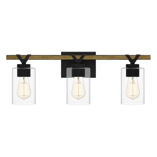 Quoizel - DEVN8624MBK - Three Light Bath - Devon Court - Matte Black