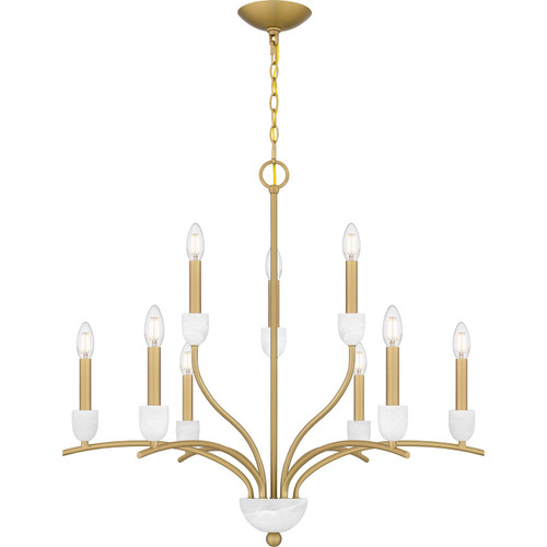 Quoizel - FRI5032AB - Nine Light Chandelier - Frida - Aged Brass
