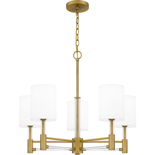 Quoizel - GCN5026AB - Five Light Chandelier - Gretchen - Aged Brass
