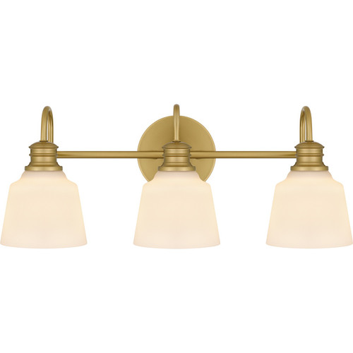 Quoizel - HIN8622AB - Three Light Bath - Hinton - Aged Brass
