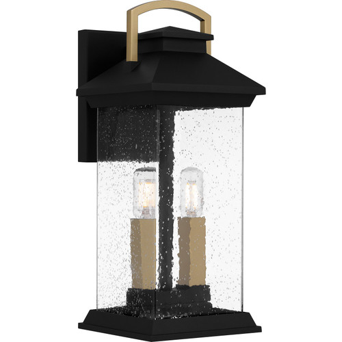 Quoizel - HND8306EK - Two Light Outdoor Wall Mount - Henderson - Earth Black
