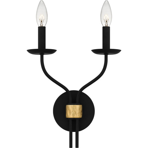 Quoizel - MAG8711MBK - Two Light Wall Sconce - Margaret - Matte Black