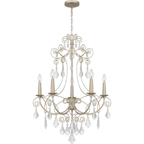 Quoizel - MER5028VG - Five Light Chandelier - Merida - Vintage Gold