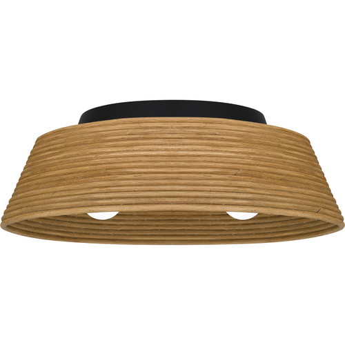 Quoizel - QFL6167MBK - Three Light Flush Mount - Quoizel Flush Mount - Matte Black