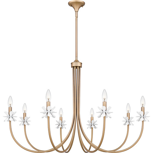 Quoizel - REY5042BGD - Eight Light Chandelier - Remy - Bronze Gold