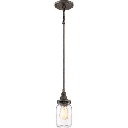 Quoizel - SQR1504RK - One Light Mini Pendant - Squire - Rustic Black
