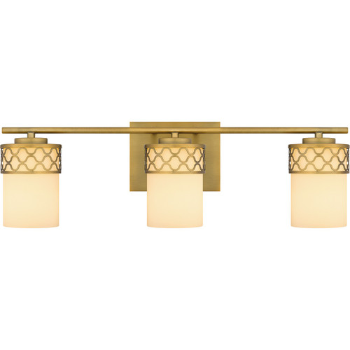 Quoizel - TEN8624AB - Three Light Bath - Tenley - Aged Brass