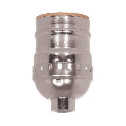 Satco - 80-1011 - Short Keyless Socket - Nickel