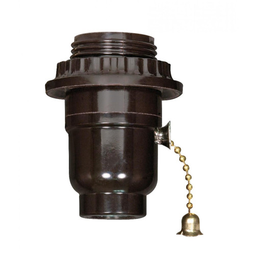 Satco - 80-1068 - Ip Cap With Metal Bushing Less Set Screw - Black