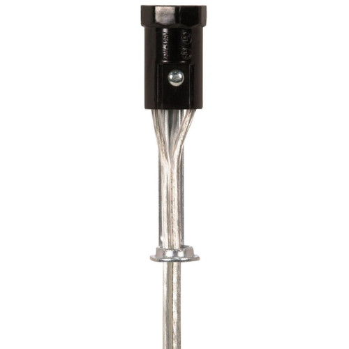 Satco - 80-1148 - Phenolic Candelabra Sockets With Leads - Black