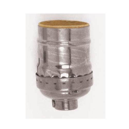 Satco - 80-1178 - Short Keyless Socket - Polished Nickel