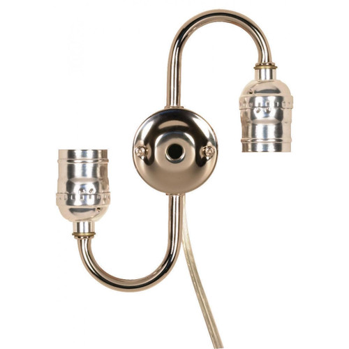 Satco - 80-1272 - Twin Keyless Steel S Cluster - Nickel