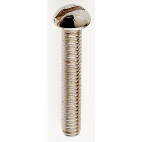 Satco - 90-026 - Round Head Slotted Machine Screw - Nickel Plated