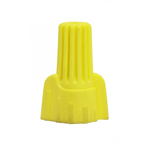 Satco - 90-2237 - Wing Nut Wire Connector With Spring Inserts - Yellow