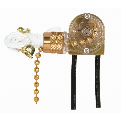 Satco - 90-704 - Canopy Switch - Brass Plated