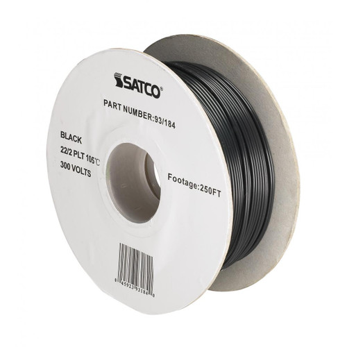 Satco - 93-184 - Lamp And Lighting Bulk Wire - Black