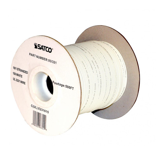 Satco - 93-321 - Lighting Bulk Wire - White