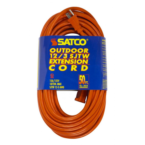 Satco - 93-5018 - Extension Cord - Orange