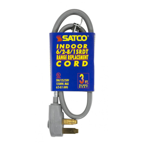 Satco - 93-5032 - 3 Foot 3 Wire Heavy Duty Replacement Range Cord