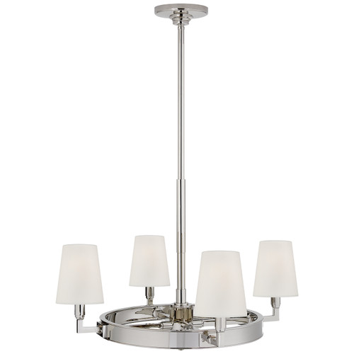Visual Comfort Signature - TOB 5280PN-L - Four Light Chandelier - Watson - Polished Nickel