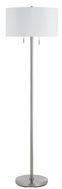 Cal Lighting - BO-2450FL-BS - Two Light Floor Lamp - Calais - Brushed Steel
