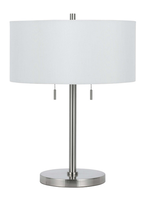 Cal Lighting - BO-2450TB-BS - Two Light Table Lamp - Calais - Brushed Steel