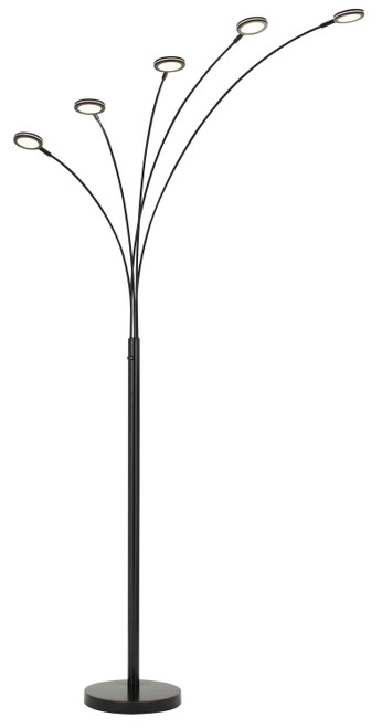 Cal Lighting - BO-2873FL-5L-DB - LED Arc Floor Lamp - Cremona - Dark Bronze