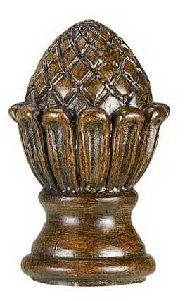 Cal Lighting - FA-5012A - Resin Finial - Finials - Light Brown